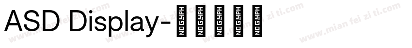 ASD Display字体转换